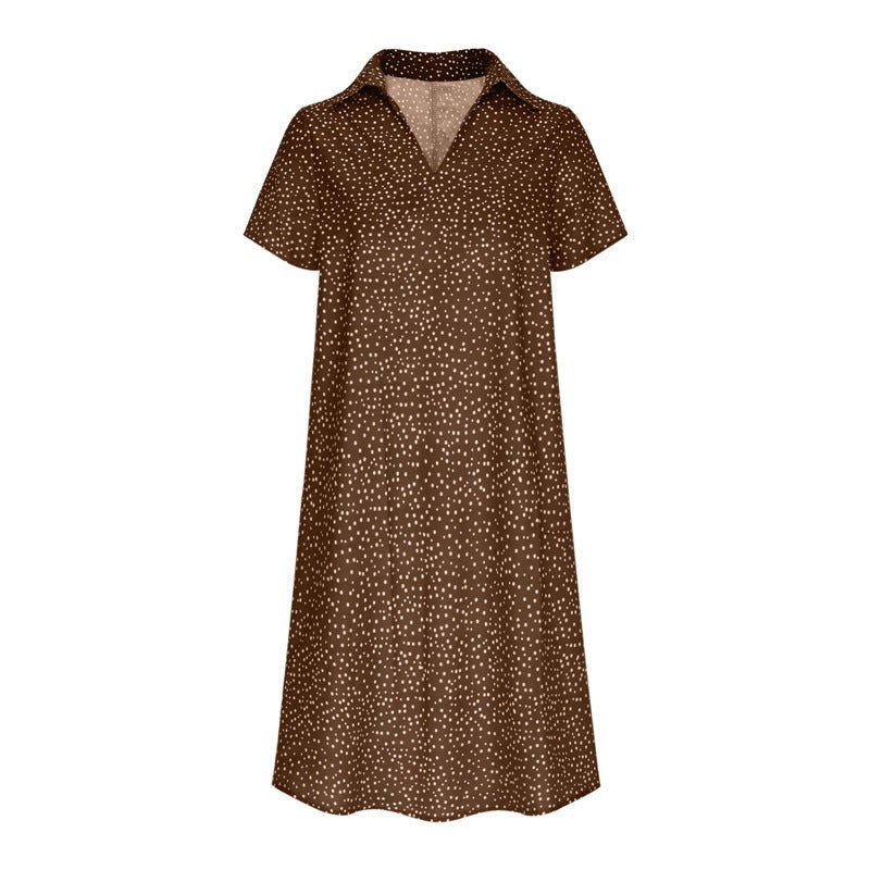 Honor Lightweight Shirt Dress in Dark Brown