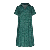 Honor Lightweight Shirt Dress in Green