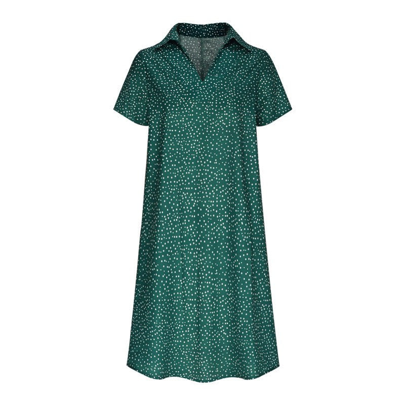 Honor Lightweight Shirt Dress in Green