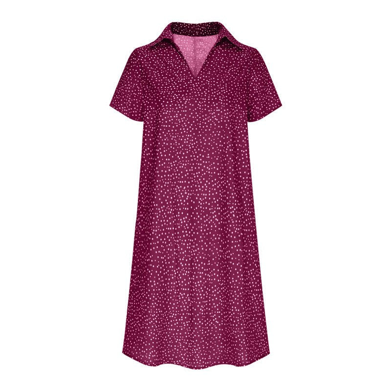 Honor Lightweight Shirt Dress in Magenta
