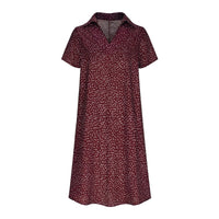 Honor Lightweight Shirt Dress in Red