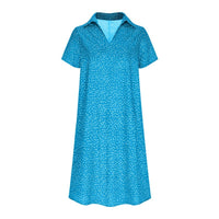 Honor Lightweight Shirt Dress in Sky Blue