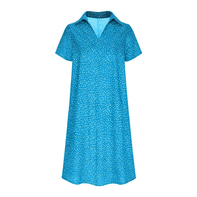 Honor Lightweight Shirt Dress in Sky Blue