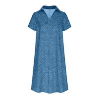 Honor Lightweight Shirt Dress in Teal