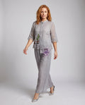 Honor Linen Blouse with Stand Collar and Wide Leg