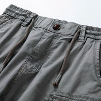 Hudson Bay Stretch Cotton Cargo Shorts in Gray