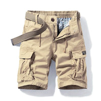 Hudson Bay Stretch Cotton Cargo Shorts in Khaki