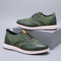 Hudson Brogue Hybrid Sneaker in Emerald
