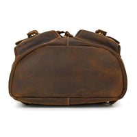 Hudson Genuine Leather Backpack in Mahogany