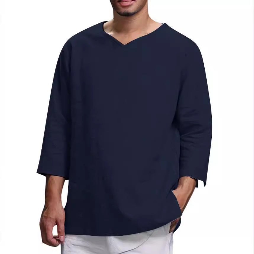 Hugo Lightweight Linen Blouse in Grey
