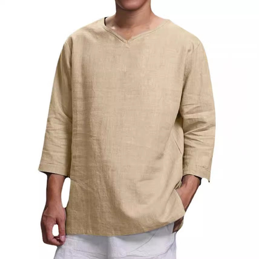 Hugo Lightweight Linen Blouse in Grey