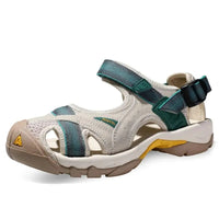 Humtto Women's Water Sandals with Arch Support in Beige dark green