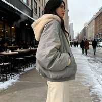 Ida Coat with Oversized in Grey