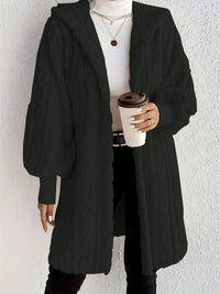 Ida Jacket with Hood in Black