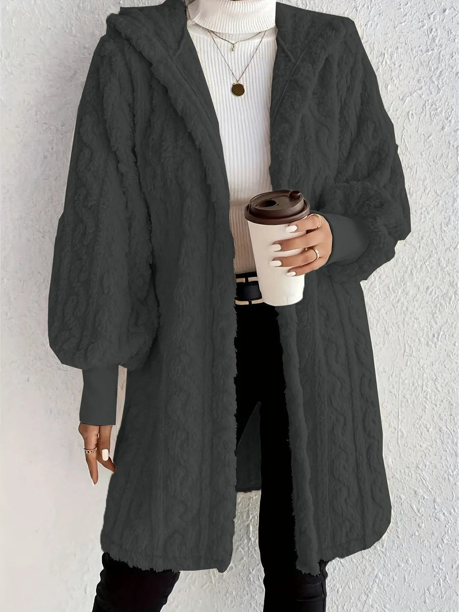Ida Jacket with Hood in Dark Grey
