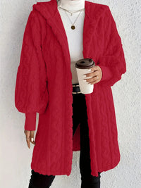 Ida Jacket with Hood in Red