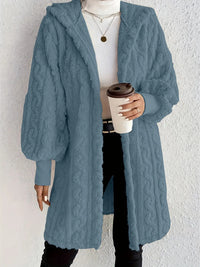 Ida Jacket with Hood in Sea Blue