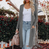 Ida Knit Cardigan with Pockets in Dark Grey