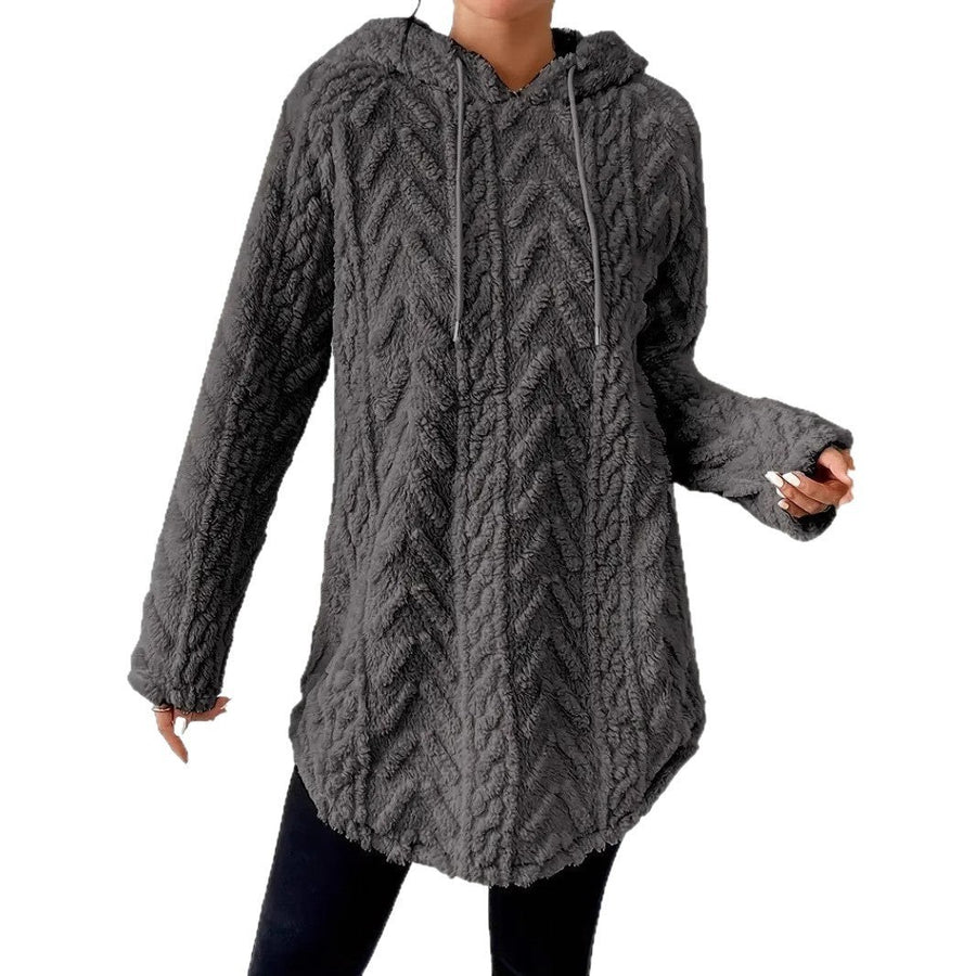 Ilse Knit Sweater with Hood in Black