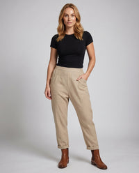 Ilse Linen Trousers with Side Pockets and Pockets
