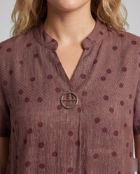 Ilse Relaxed Midi Dress with Side Pockets and Pockets