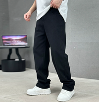 Men's Relaxed Fit Straight Leg Denim Jeans - Full Length