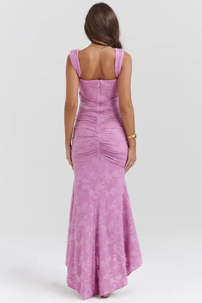 Numida | Square Neck Corset Maxi Dress