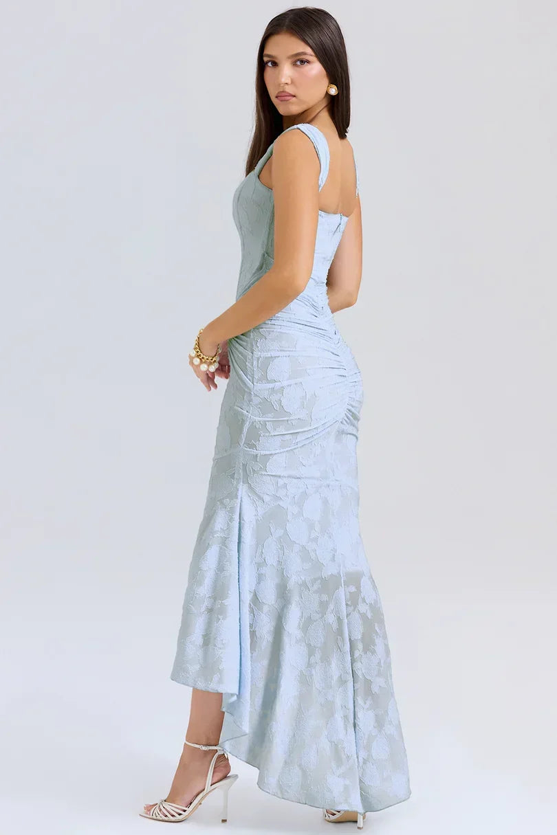Numida | Square Neck Corset Maxi Dress