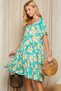 Ophelia Tiered Floral Dress