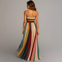 Judith | Strapless Pleated Maxi Dress