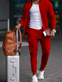 Benjamin | Men's Casual Tracksuit Set with Zip Jacket and Elastic Waist