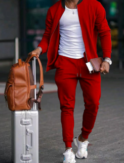 Benjamin | Men's Casual Tracksuit Set with Zip Jacket and Elastic Waist