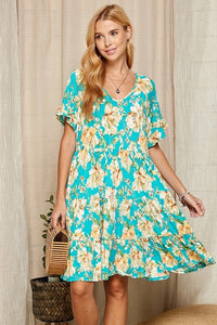 Ophelia Tiered Floral Dress