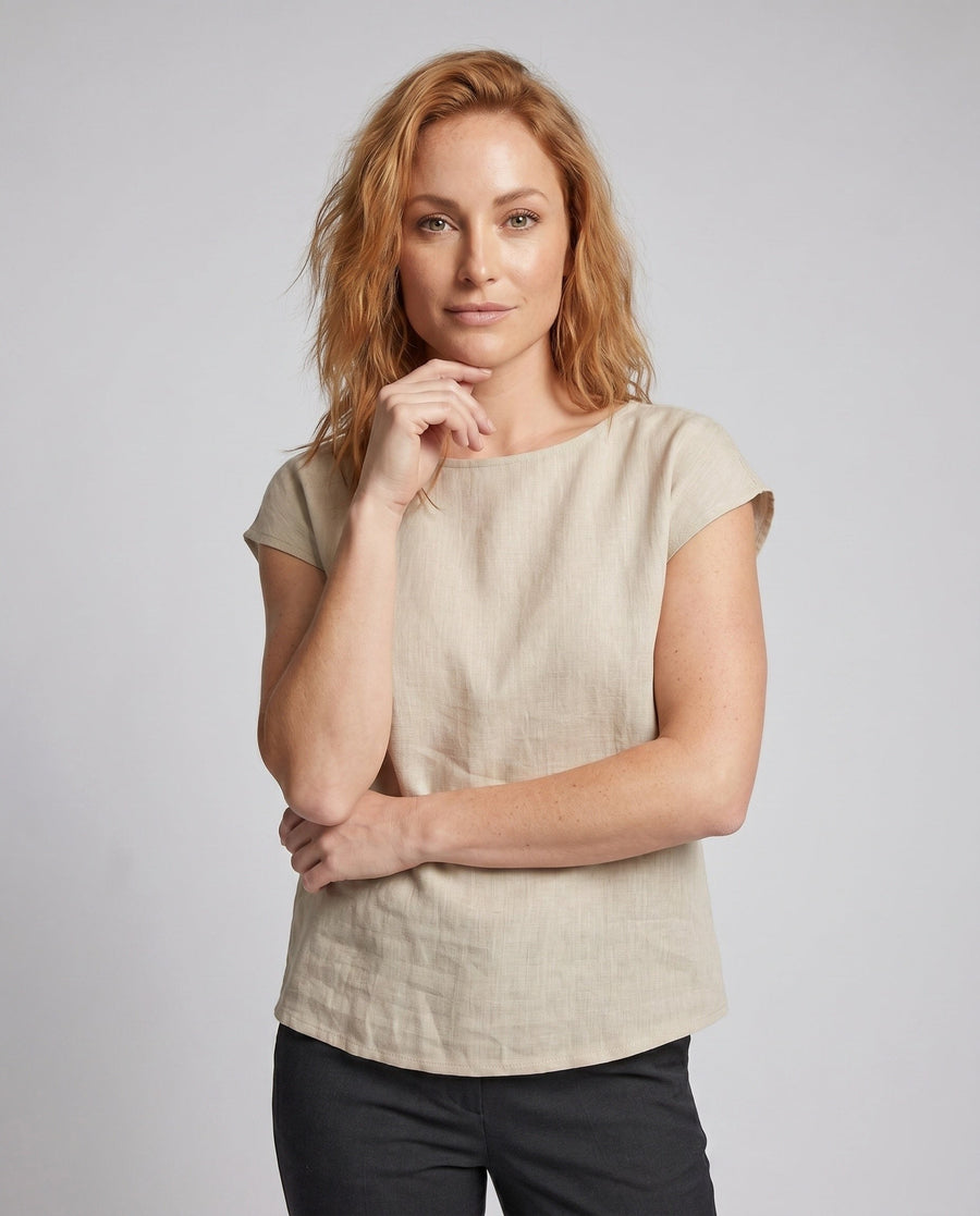 Imara Airy Linen Top