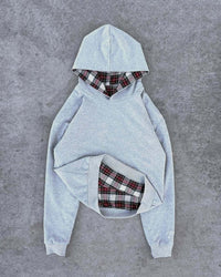 Imara Hoodie with Hood in Light Grey
