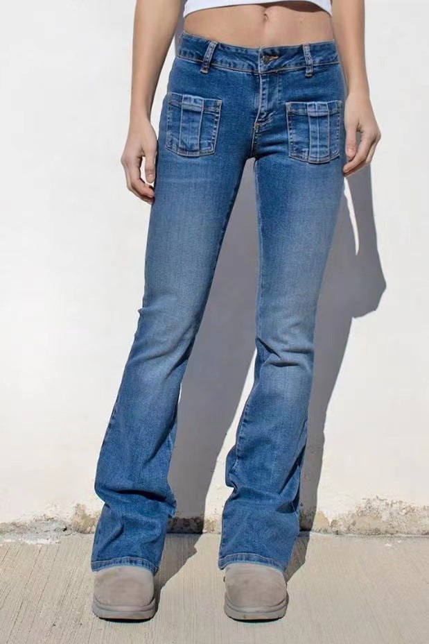 Imara Jeans with Pockets in Light Blue