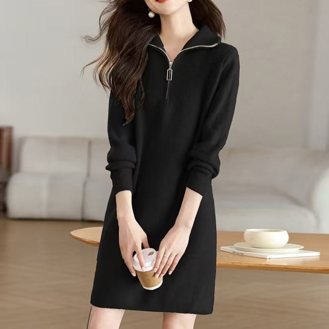 Imara Knit Dress in Black