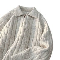 Imara Knit Sweater with Zip Front