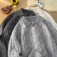 Imara Knit Sweater with Zip Front