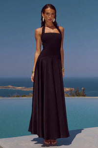 Odina Palm Maxi Dress