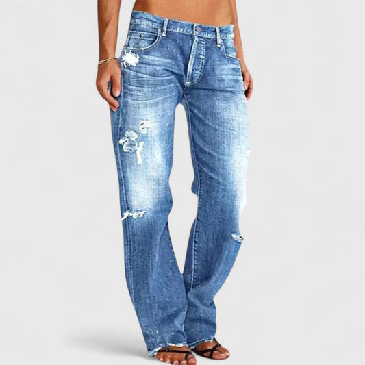 Theresa | Women's Vintage Washed Relaxed Fit Jeans
