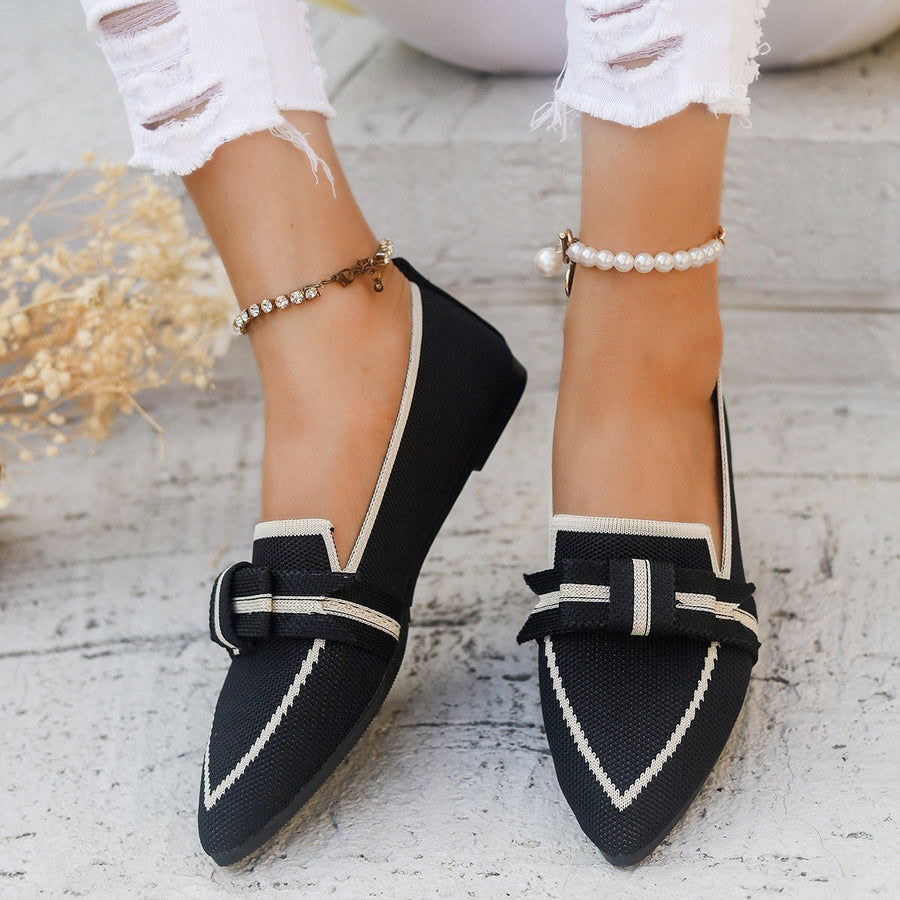 Imogen Elegant Ballet Flats in Black