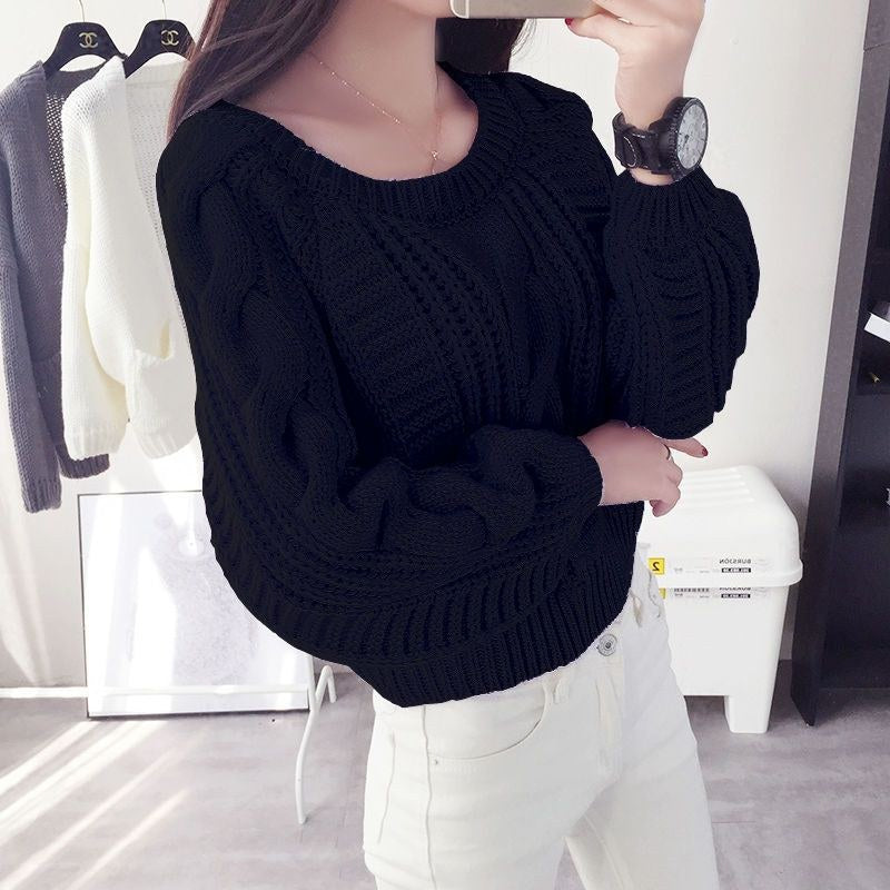 Imogen Knit Sweater in Black
