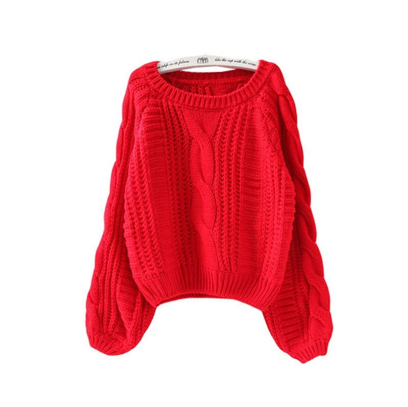 Imogen Knit Sweater in Red