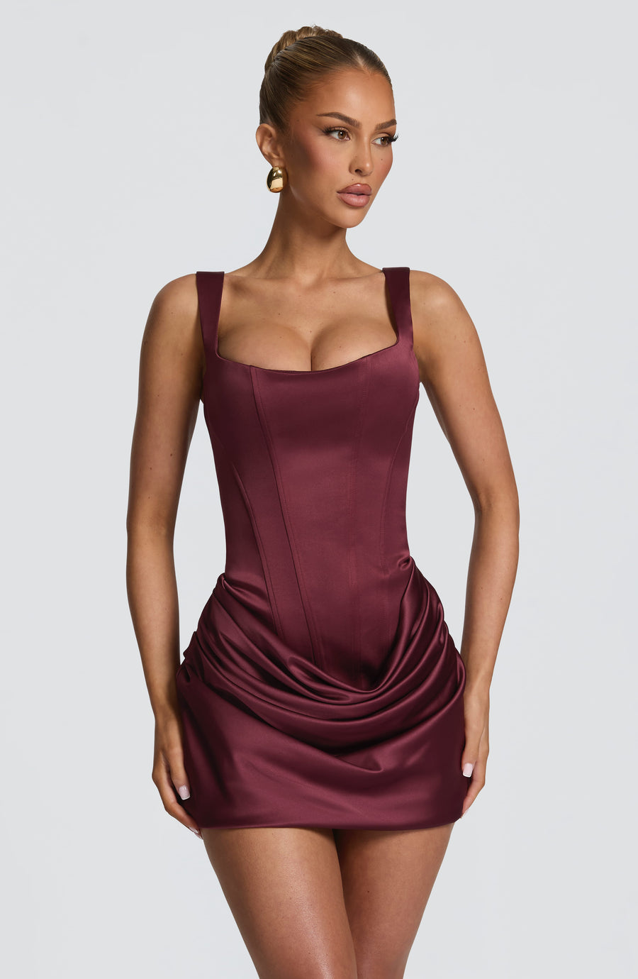 Eleanor Mini Dress – Cherry Lacquer