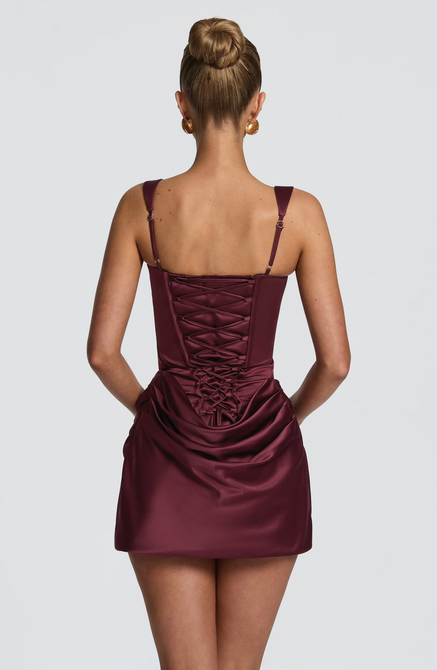 Eleanor Mini Dress – Cherry Lacquer