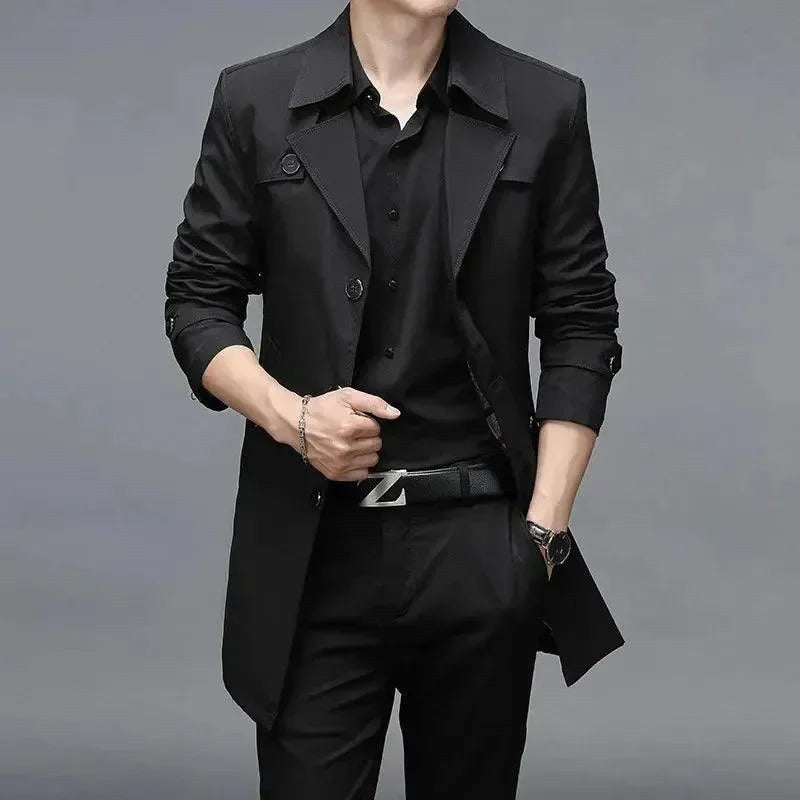 Imre Trench Coat in Black