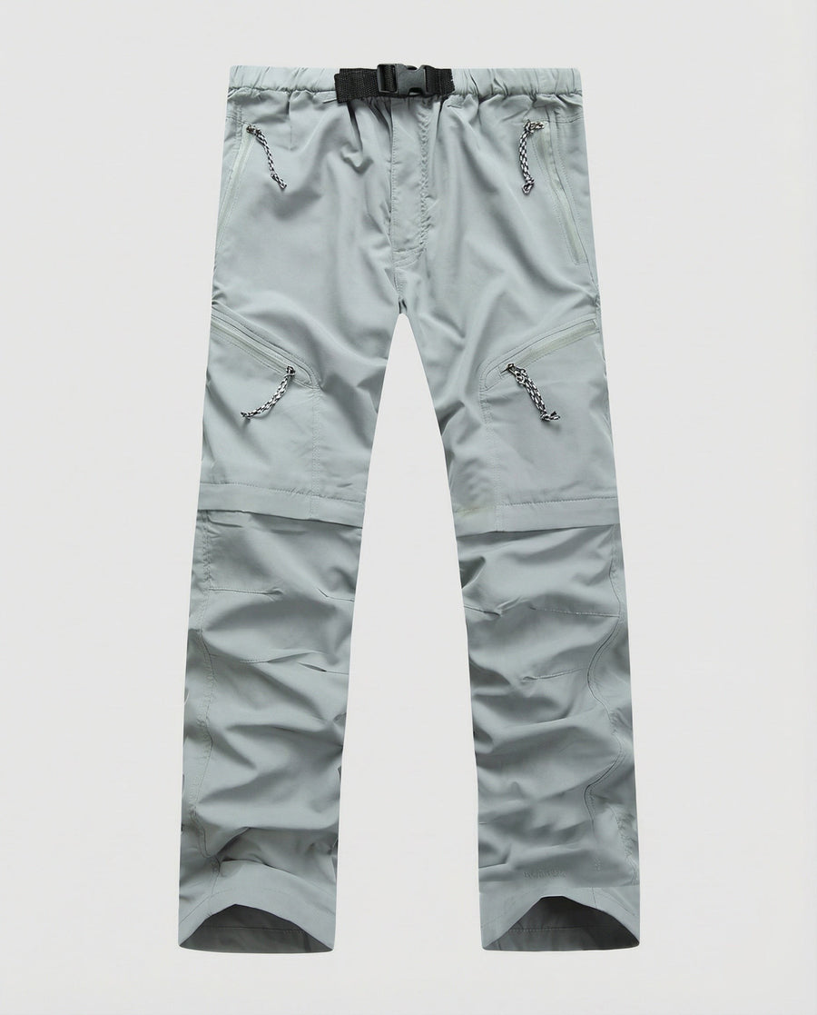 Imre Trousers with Belted in Light Grey