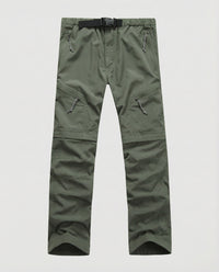 Imre Trousers with Belted in Olive Green