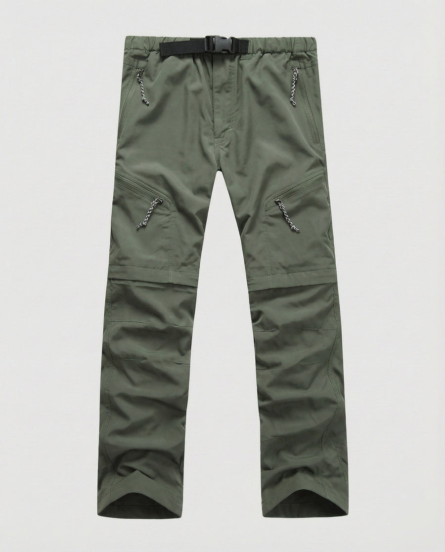 Imre Trousers with Belted in Olive Green
